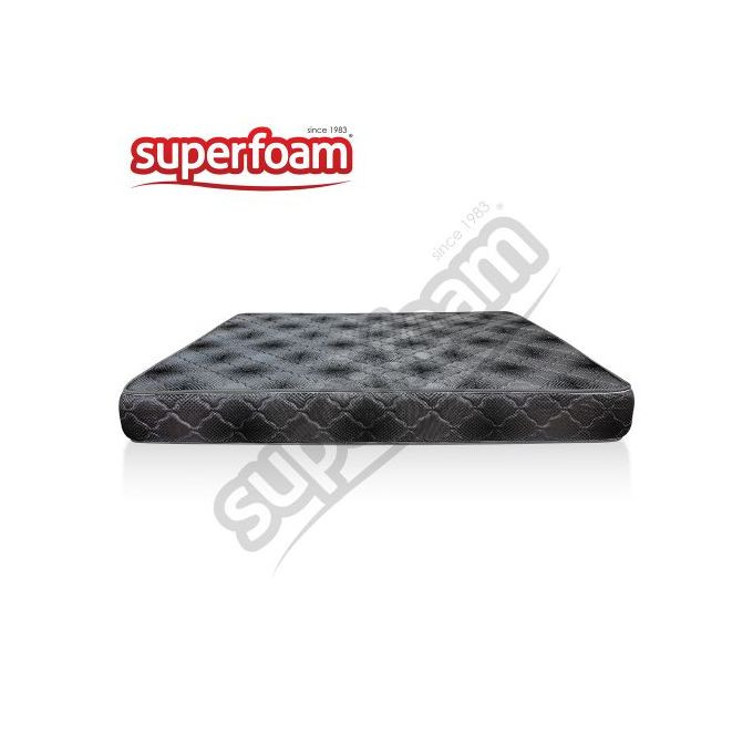 Superfoam Premium Medium Density Quilted Mattress(3x6x6)- Dark Grey